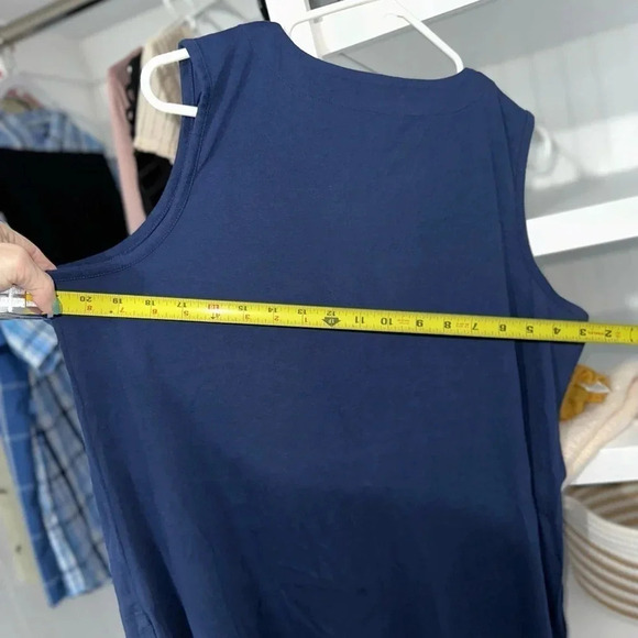 🌴 LANDS END BEACH COVER UP, SUNDRESS  BLUE NWOT 🌴 - Picture 5 of 5